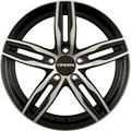 Carmani CA14 Paul Black Polish (BP) Alufelge 7.5x17 Zoll ET45 LK 5x115 ML70.2