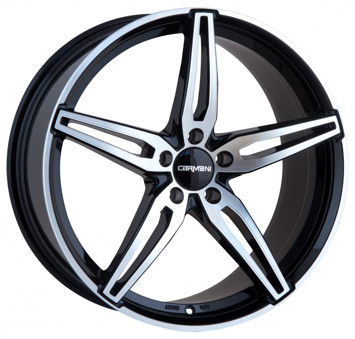 Carmani 15 Oskar black polish 7x17 ET45 - LK5/112 ML57.1