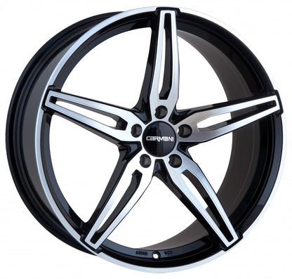 Carmani 15 Oskar black polish 7x17 ET45 - LK5/112 ML57.1