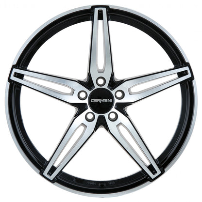 Carmani 15 Oskar black polish 7x17 ET45 - LK5/112 ML57.1