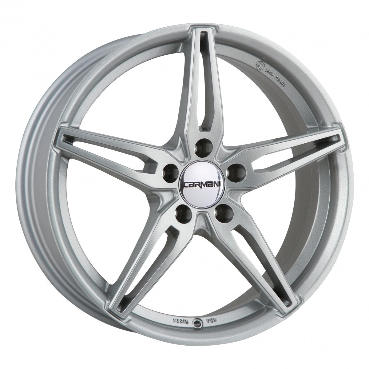Carmani 15 Oskar kristall silber Alufelge 9x20 Zoll ET40 LK 5x114.3 ML72.6