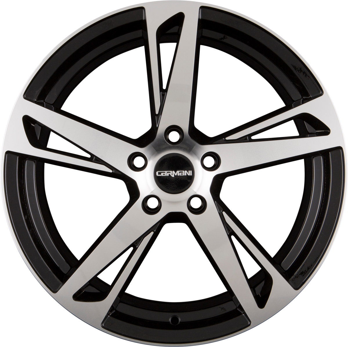 Carmani CA16 Anton Black Polish (BP) Alufelge 7.5x17 Zoll ET52 LK 5x112 ML66.6