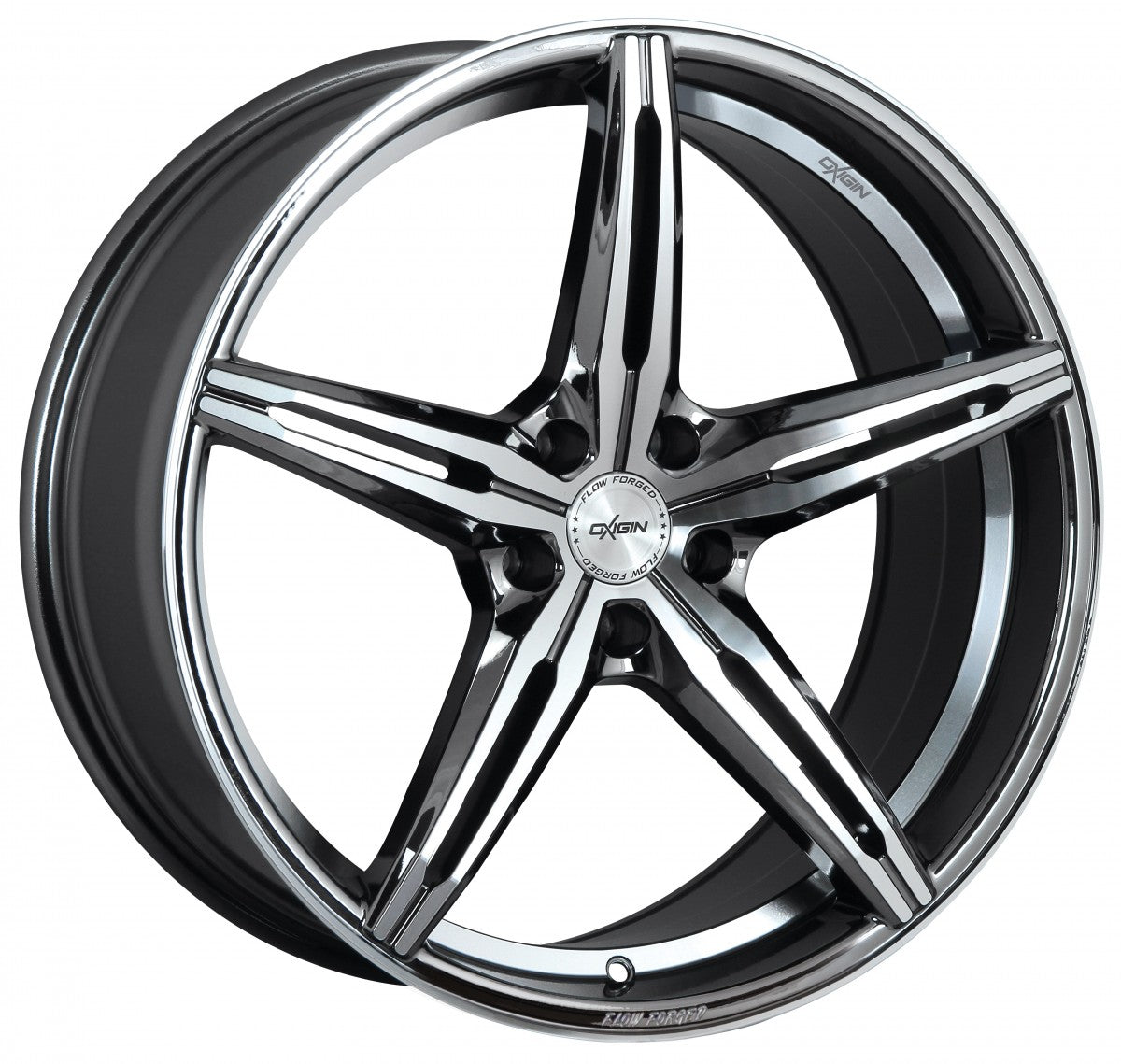 Oxigin 23 Diamond black chrome polish Alufelge 9.5x19 Zoll ET35 LK 5x112 ML66.6