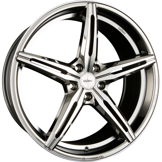 Oxigin OX23 Diamond Black Chrome Polish (BCP) Alufelge 9.5x19 Zoll ET48 LK 5x112 ML66.6 – Bild 2