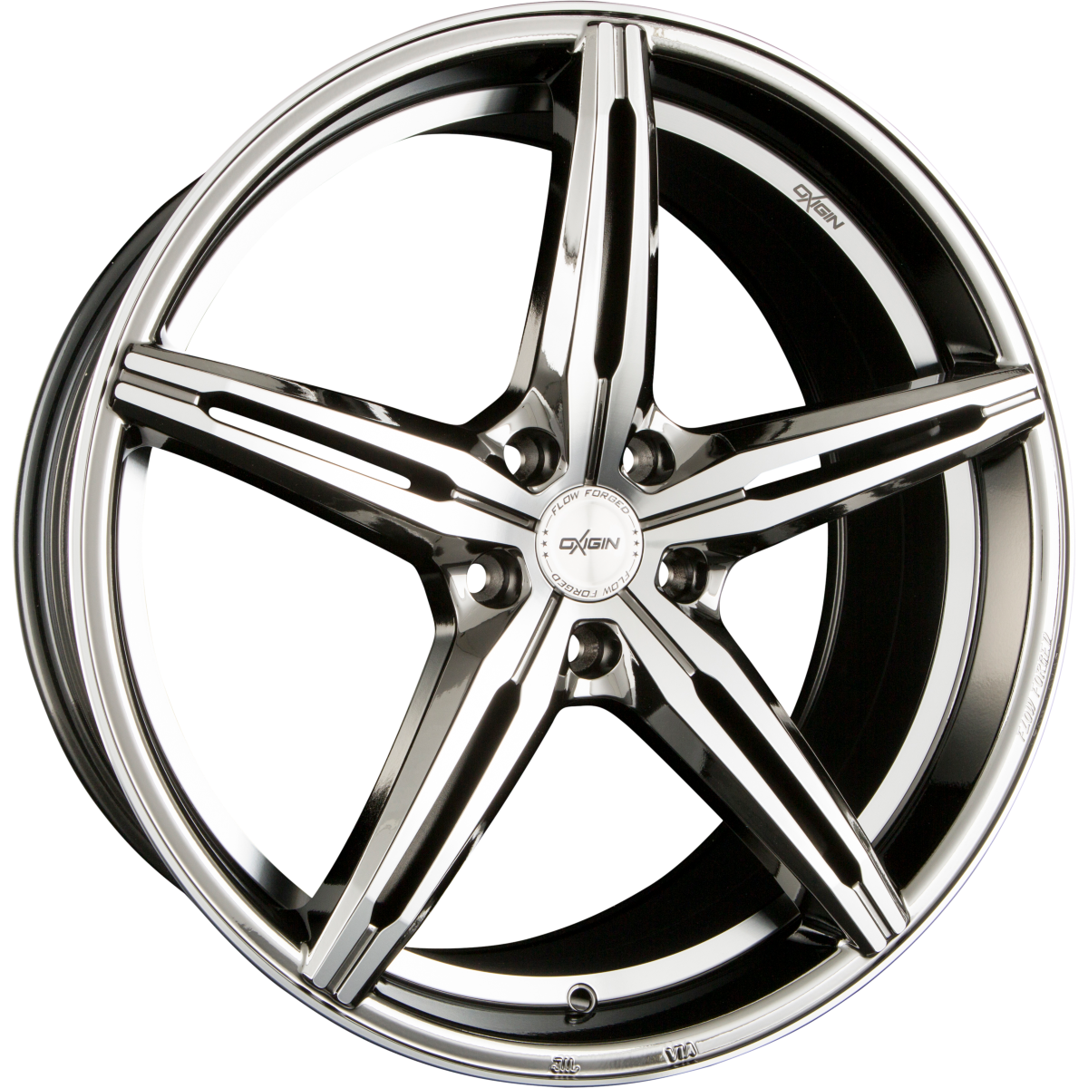 Oxigin OX23 Diamond Black Chrome Polish (BCP) Alufelge 9.5x19 Zoll ET48 LK 5x112 ML66.6 – Bild 2