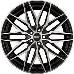 Oxigin OX25 Oxcross Black Full Polish (BFP) Alufelge 8.5x19 Zoll ET32 LK 5x105 ML56.6
