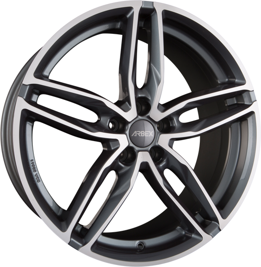 Arbex 2 Titan Polish Alufelge 9x20 Zoll ET45 LK 5x108 ML72.6 – Bild 2