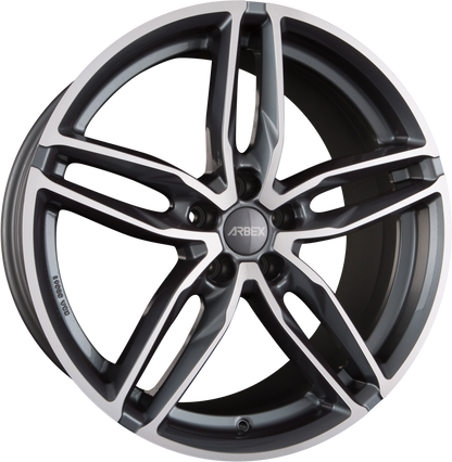 Arbex 2 Titan Polish Alufelge 9x20 Zoll ET45 LK 5x108 ML72.6 – Bild 2