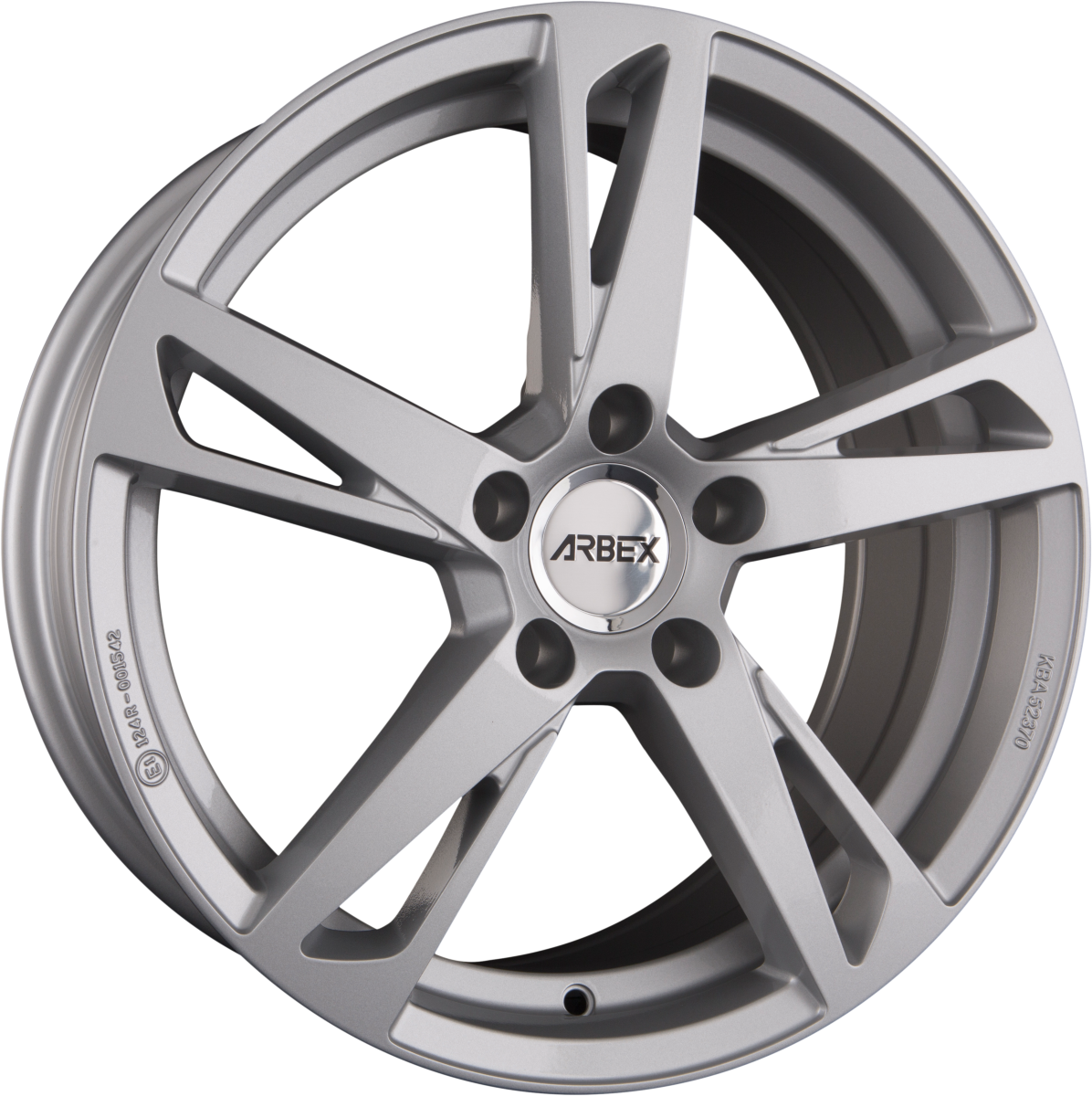 Arbex 5 Silver Alufelge 7.5x17 Zoll ET45 LK 5x114.3 ML72.6 – Bild 2