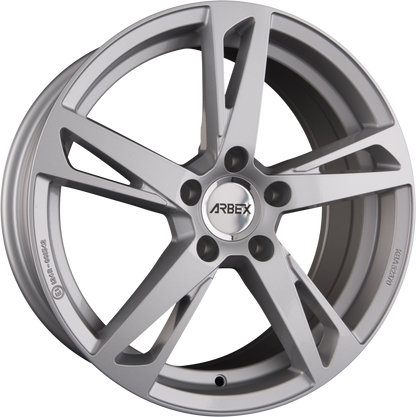 Arbex 5 Silver Alufelge 7.5x17 Zoll ET45 LK 5x114.3 ML72.6 – Bild 2