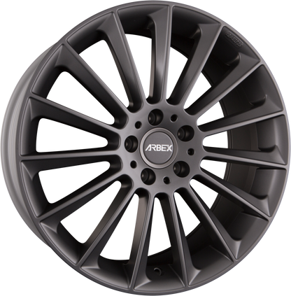 Arbex 6 Matt Titan Alufelge 9x19 Zoll ET49 LK 5x112 ML66.6 – Bild 2
