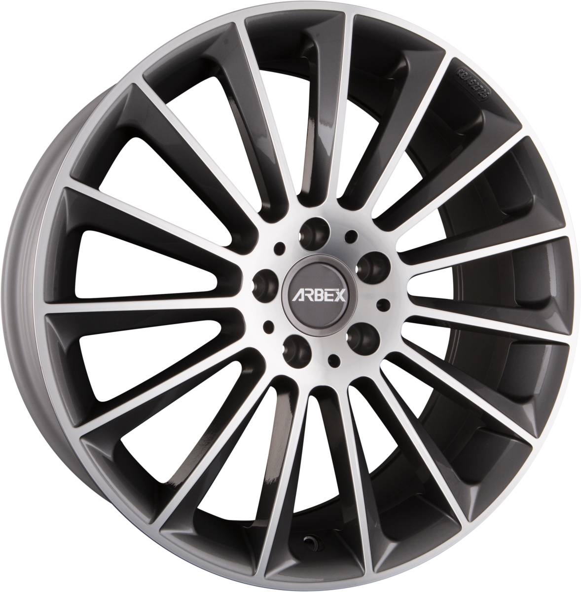Arbex 6 Titan Polish Alufelge 9x19 Zoll ET49 LK 5x112 ML66.6 – Bild 2