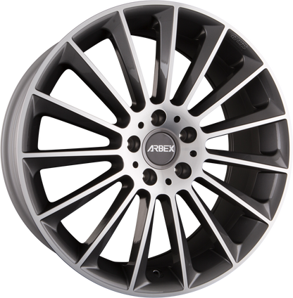 Arbex 6 Titan Polish Alufelge 9x19 Zoll ET49 LK 5x112 ML66.6 – Bild 2
