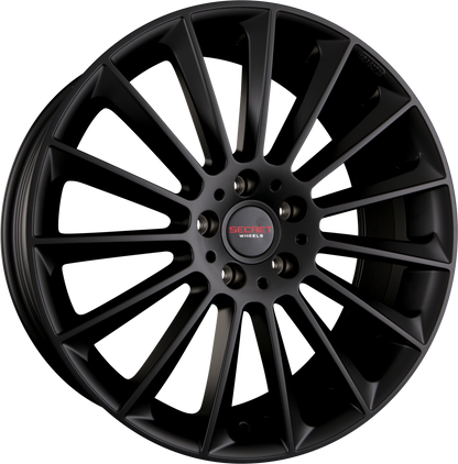 Secret Wheels SW1 Matt Black Alufelge 8x18 Zoll ET45 LK 5x112 ML66.6 – Bild 2