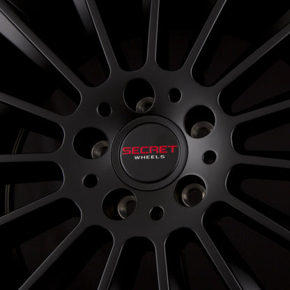 Secret Wheels SW1 Matt Black Alufelge 8x18 Zoll ET45 LK 5x112 ML66.6 – Bild 4