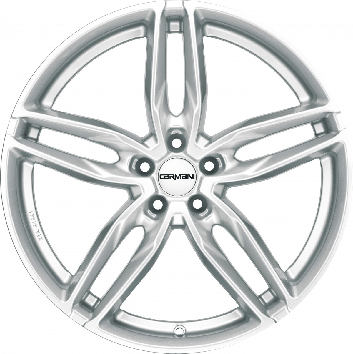 Carmani 13 Twinmax white silver 8x18 ET45 - LK5/108 ML63.4