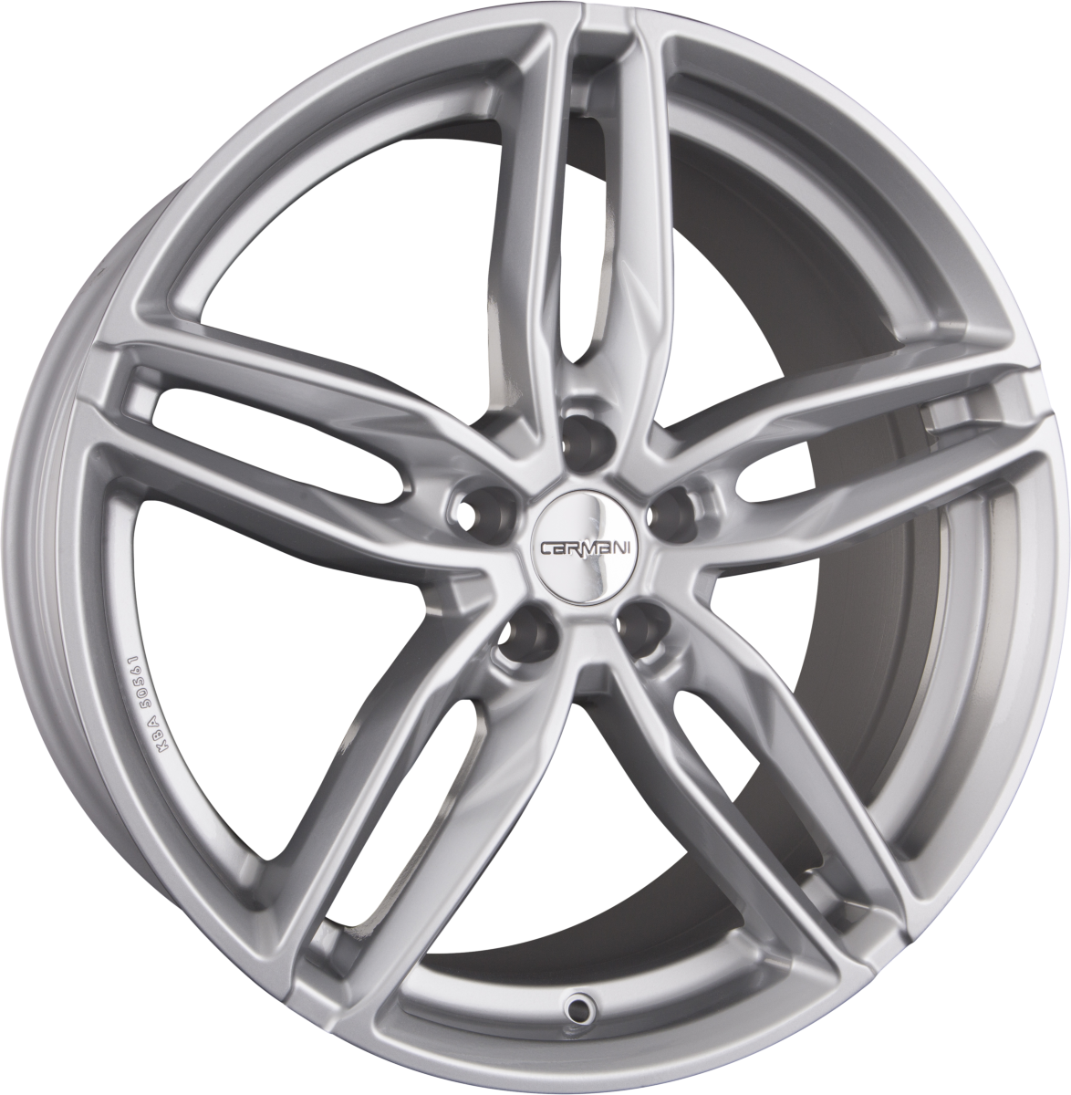 Carmani CA13 Twinmax White Silver (WS) Alufelge 9x20 Zoll ET35 LK 5x114.3 ML72.6 – Bild 2