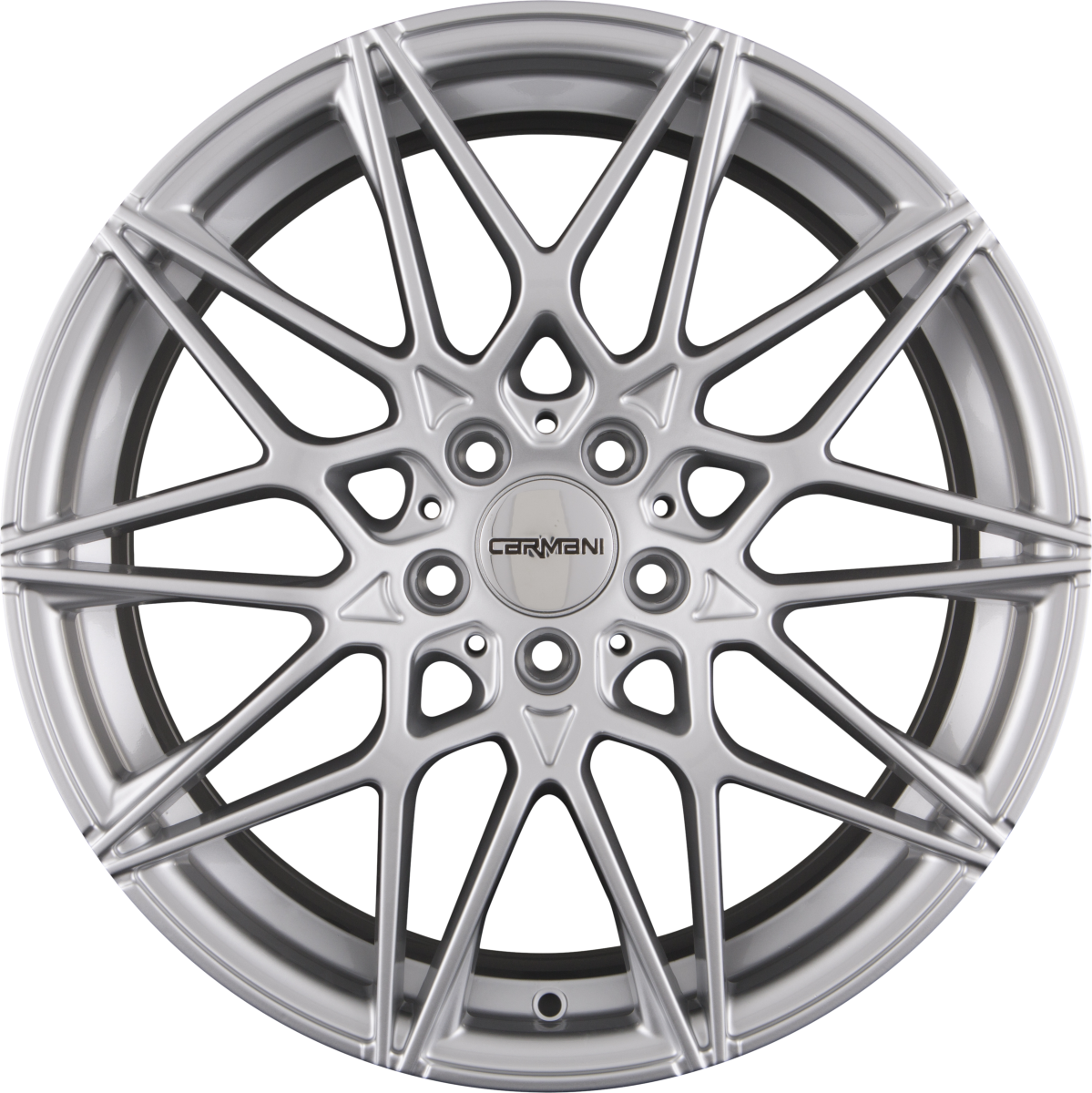 Carmani CA18 Knut White Silver (WS) Alufelge 8x18 Zoll ET25 LK 5x112 ML66.6