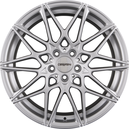 Carmani CA18 Knut White Silver (WS) Alufelge 8x18 Zoll ET25 LK 5x112 ML66.6