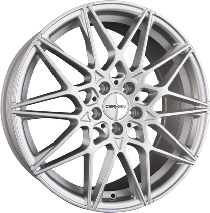 Carmani CA18 Knut White Silver (WS) Alufelge 8x18 Zoll ET25 LK 5x112 ML66.6 – Bild 2