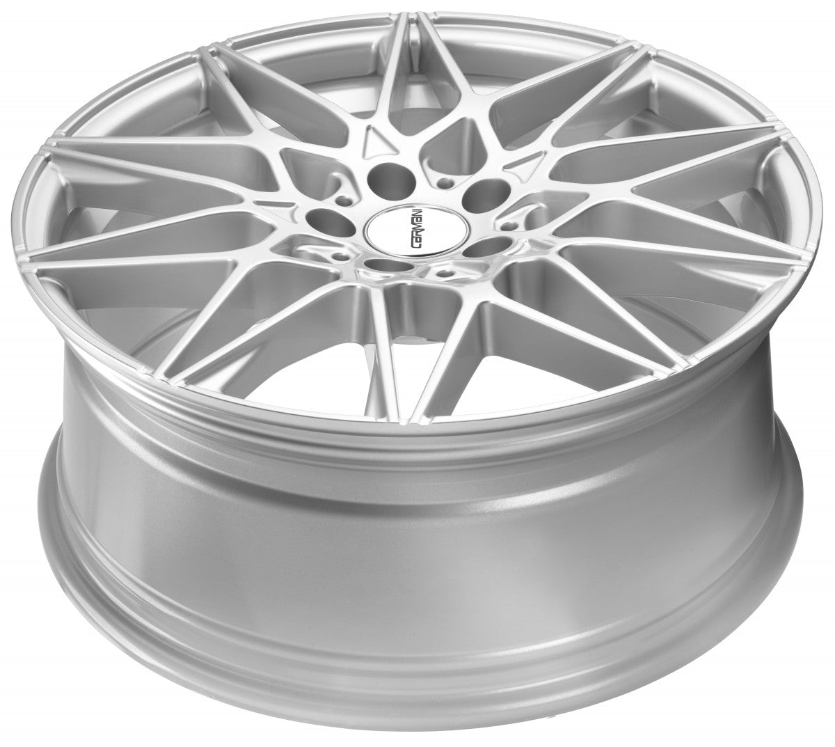 Carmani 18 Knut white silver 8x19 ET27 - LK5/112 ML66.7