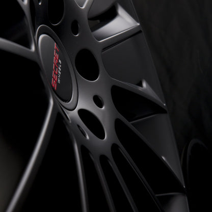 Secret Wheels SW1 Matt Black Alufelge 8x19 Zoll ET38 LK 5x112 ML66.6 – Bild 3