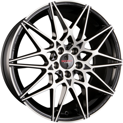 Secret Wheels SW2 Black Polish Alufelge 9x19 Zoll ET44 LK 5x112 ML66.6 – Bild 2