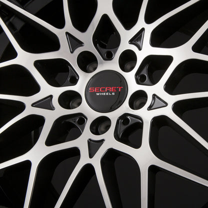 Secret Wheels SW2 Black Polish Alufelge 9x19 Zoll ET44 LK 5x112 ML66.6 – Bild 4