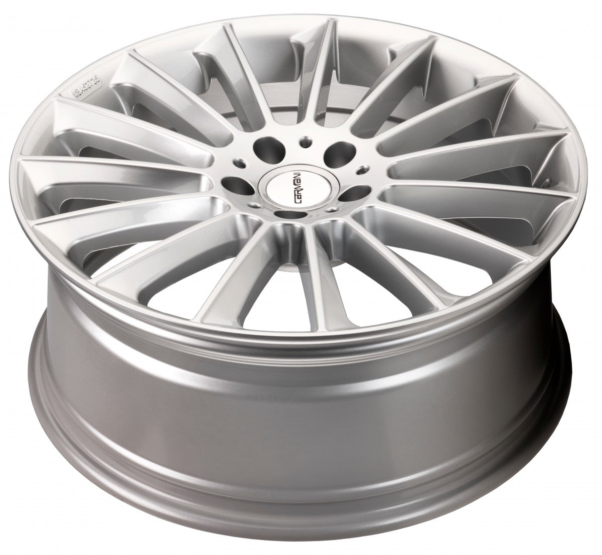 Carmani 17 Fritz white silver 10x22 ET30 - LK5/112 ML66.6