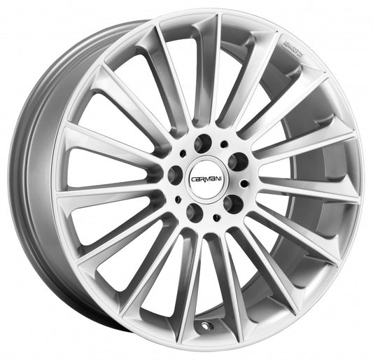 Carmani 17 Fritz white silver 10x22 ET50 - LK5/112 ML66.6