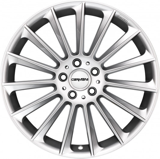 Carmani 17 Fritz white silver 10x22 ET50 - LK5/112 ML66.6