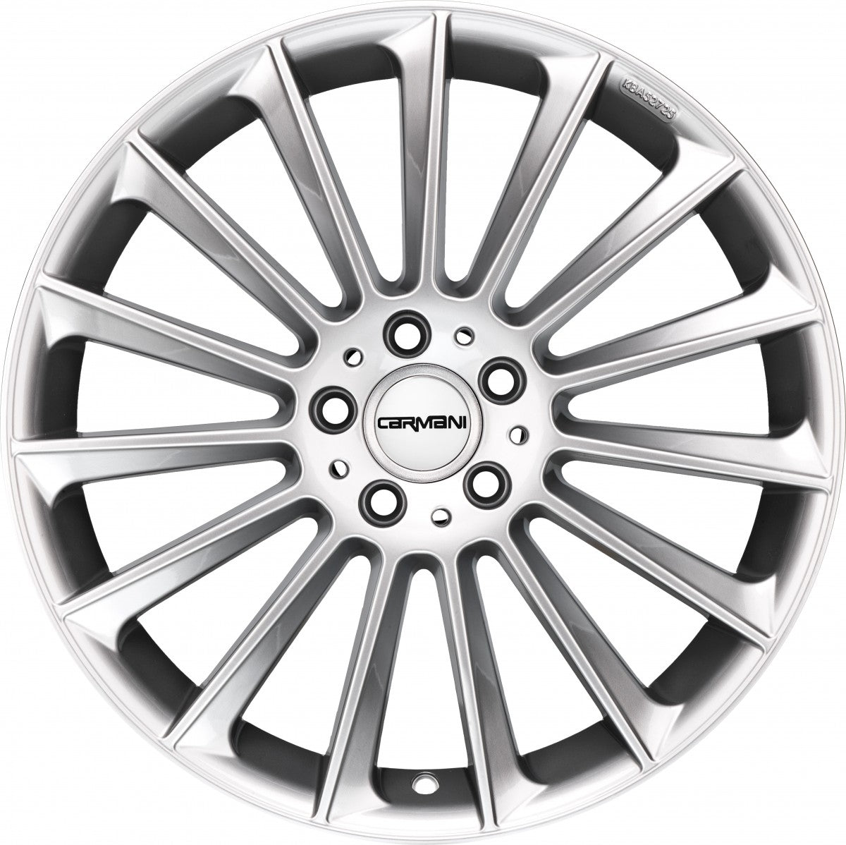 Carmani 17 Fritz white silver 11x22 ET40 - LK5/112 ML66.6