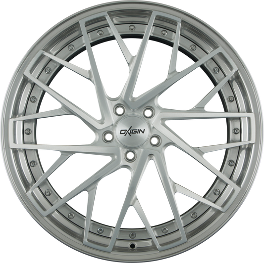 Oxigin MP5 Forged Silver Brush Lip Polish (SP) Alufelge 9x20 Zoll ET23 LK 5x115 ML71.6