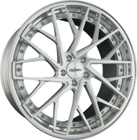 Oxigin MP5 Forged Silver Brush Lip Polish (SP) Alufelge 9x21 Zoll ET21 LK 5x115 ML71.6 – Bild 2