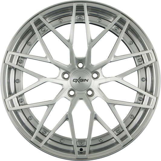 Oxigin MP6 Forged Silver Brush Lip Polish (SP) Alufelge 9x20 Zoll ET23 LK 5x115 ML71.6