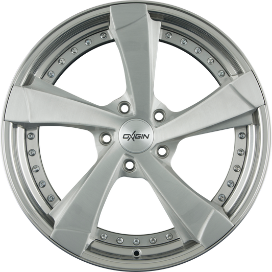 Oxigin MP2 Forged Silver Brush Lip Polish (SP) Alufelge 9x20 Zoll ET42 LK 5x130 ML71.6