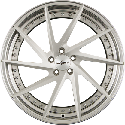 Oxigin MP1 Forged Silver Brush Lip Polish (SP) Alufelge 9x20 Zoll ET45 LK 5x112 ML66.6