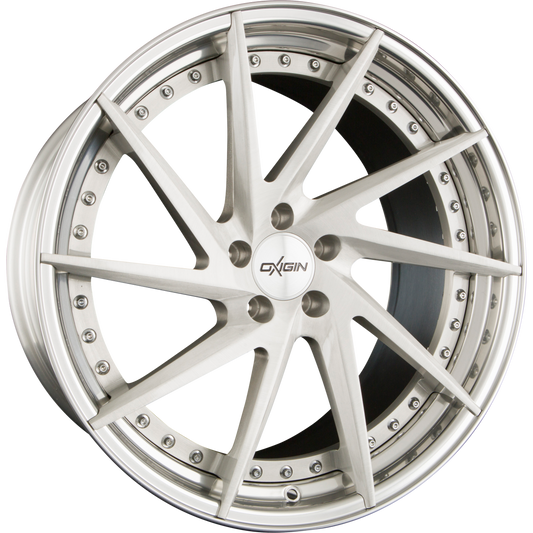 Oxigin MP1 Forged Silver Brush Lip Polish (SP) Alufelge 9x21 Zoll ET20 LK 5x120 ML76.9 – Bild 2
