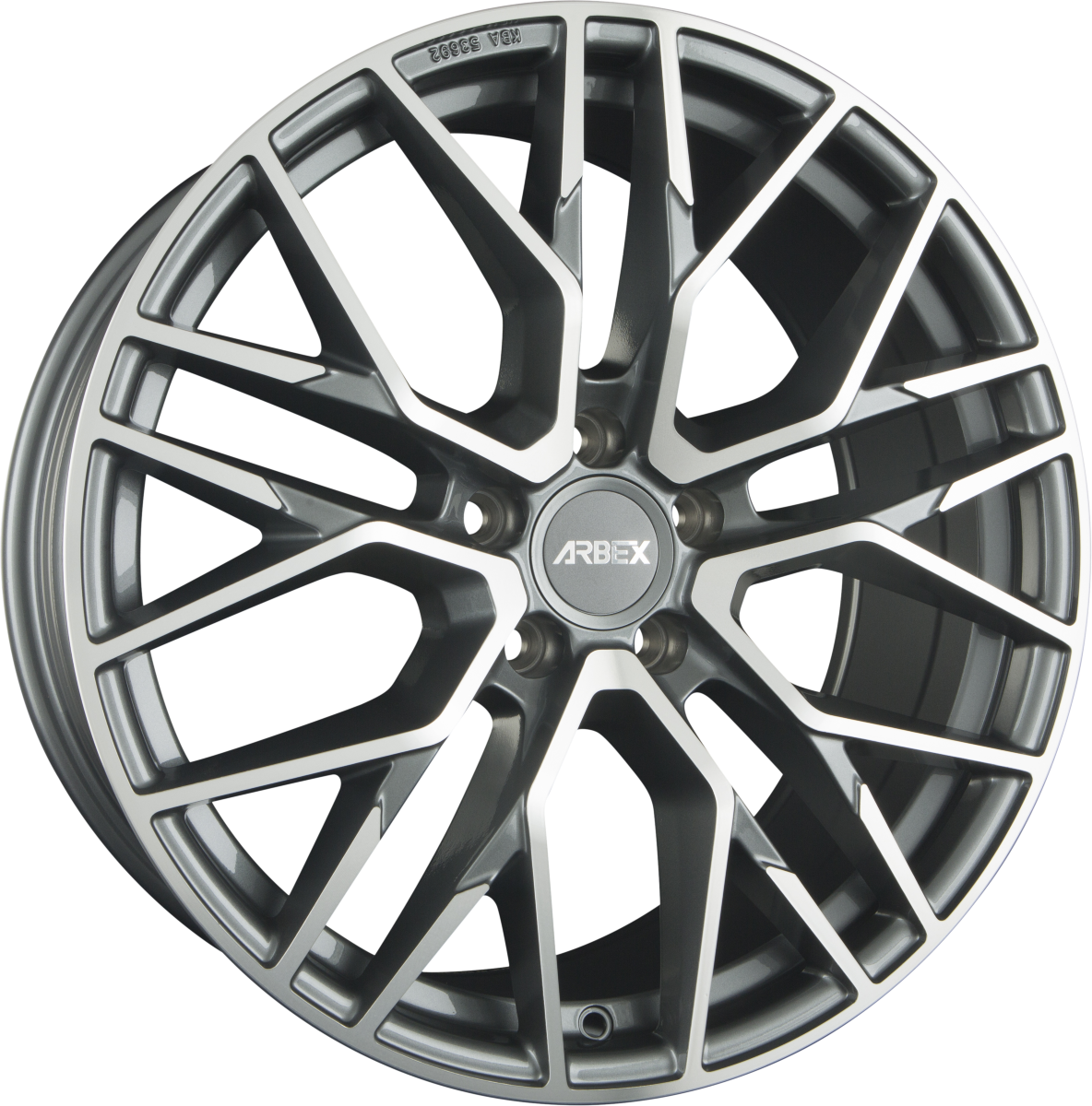 Arbex 9 Titan Polish Alufelge 8.5x19 Zoll ET45 LK 5x114.3 ML72.6 – Bild 2