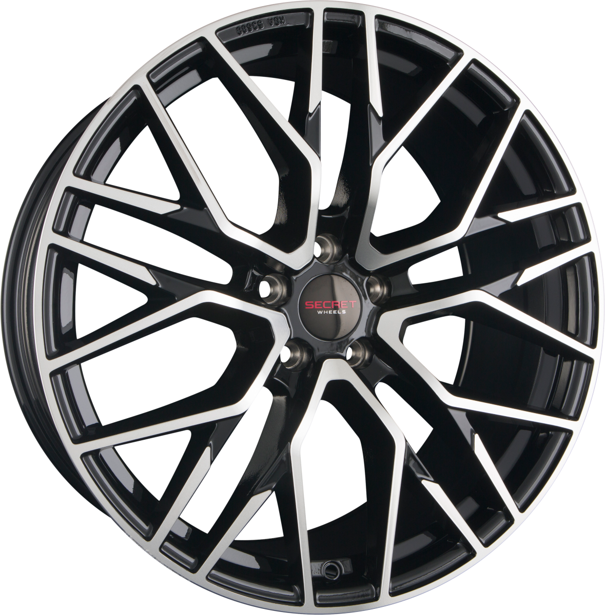 Secret Wheels SW4 Black Polish Alufelge 9x20 Zoll ET34 LK 5x112 ML66.6 – Bild 2