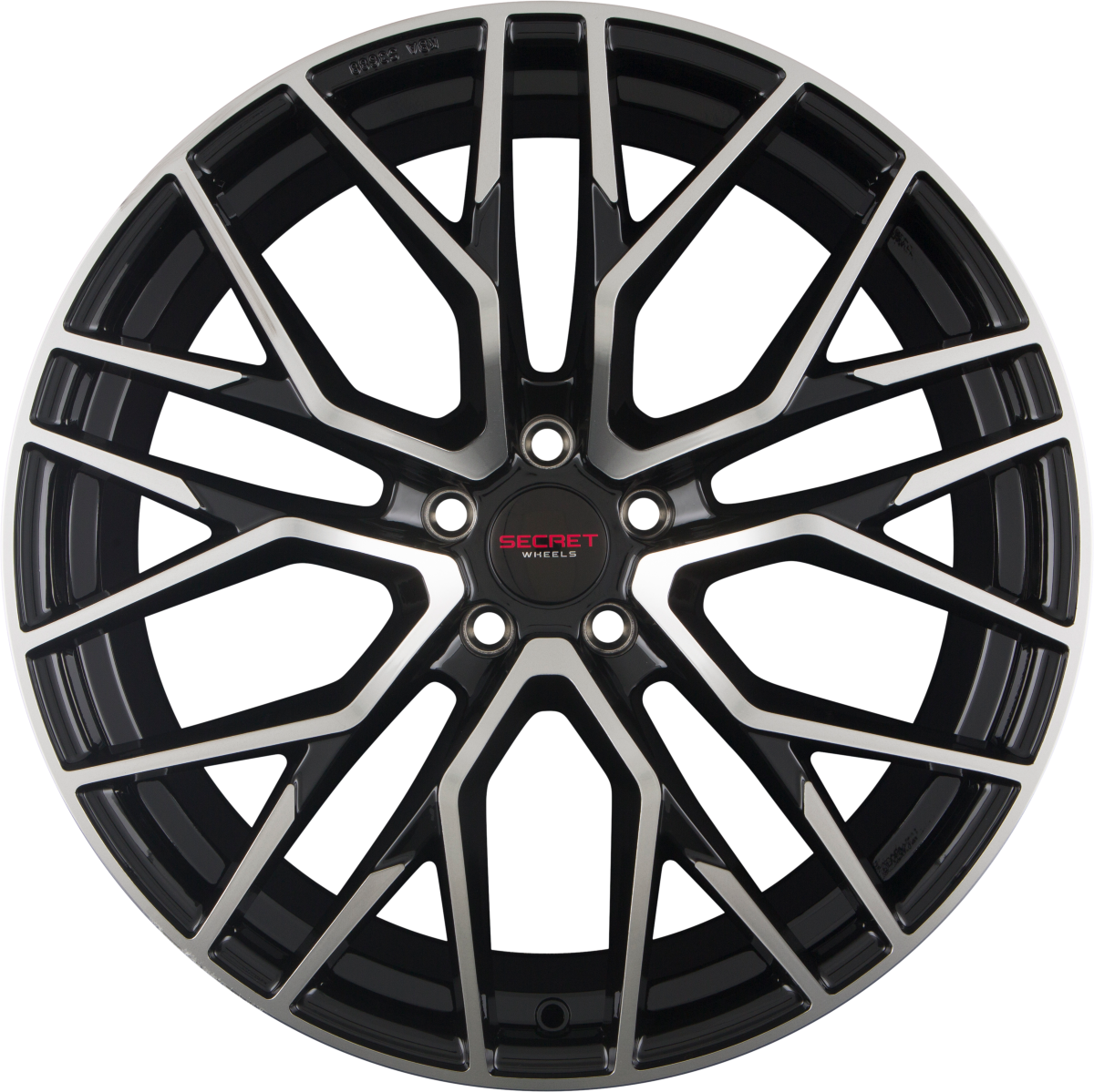Secret Wheels SW4 Black Polish Alufelge 9x20 Zoll ET45 LK 5x112 ML66.6