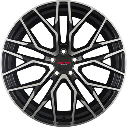 Secret Wheels SW4 Black Polish Alufelge 9x20 Zoll ET45 LK 5x112 ML66.6