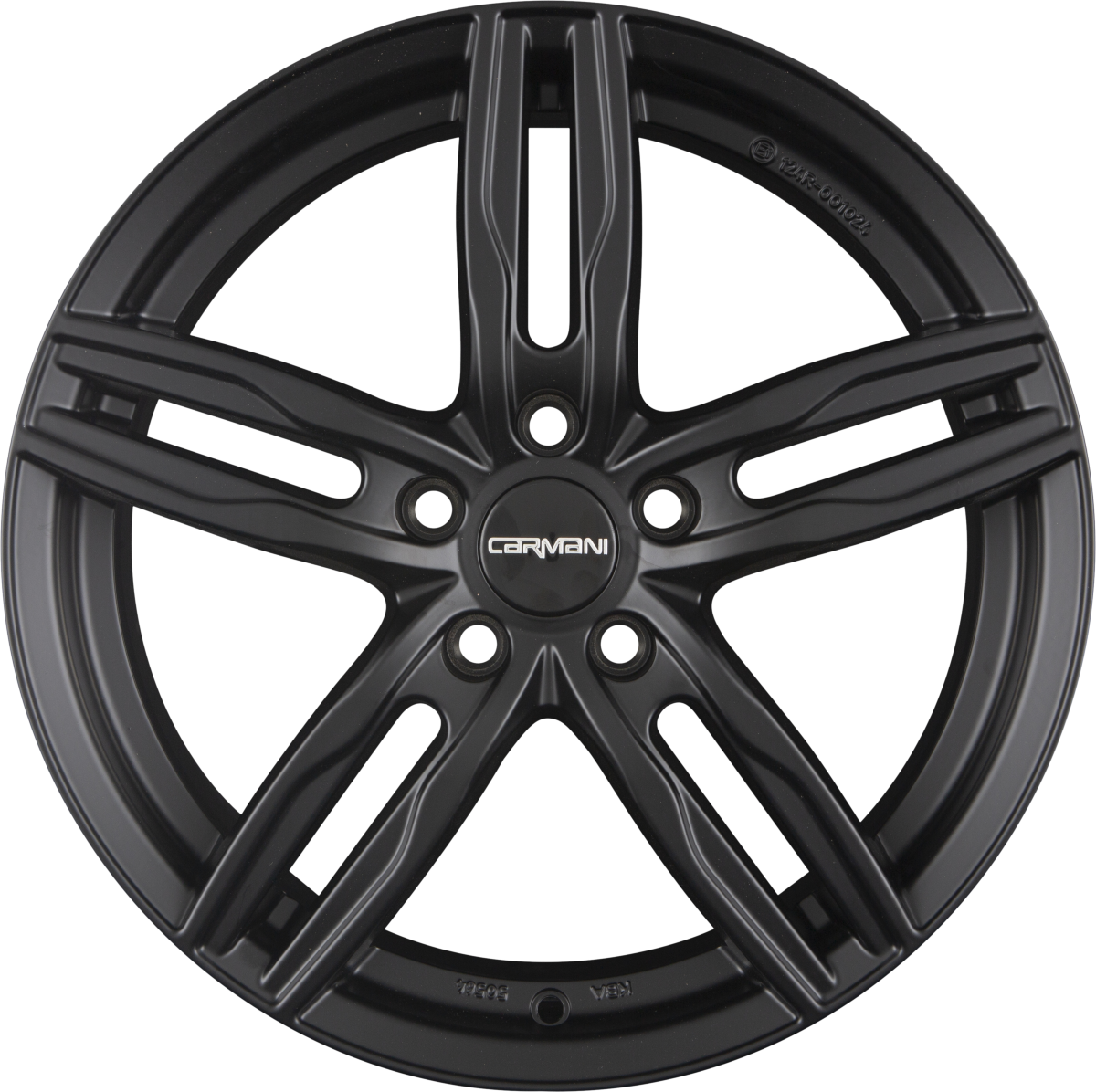 Carmani CA14 Paul Black Matt (BM) Alufelge 6.5x16 Zoll ET45 LK 5x114.3 ML72.6