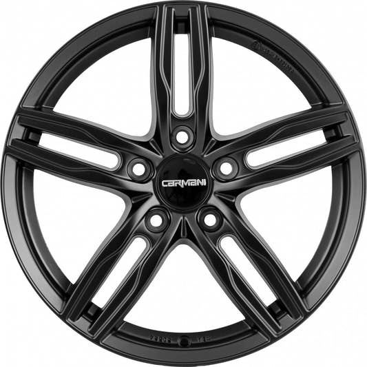 Carmani 14 Paul black matt 7.5x17 ET55 - LK5/108 ML63.4