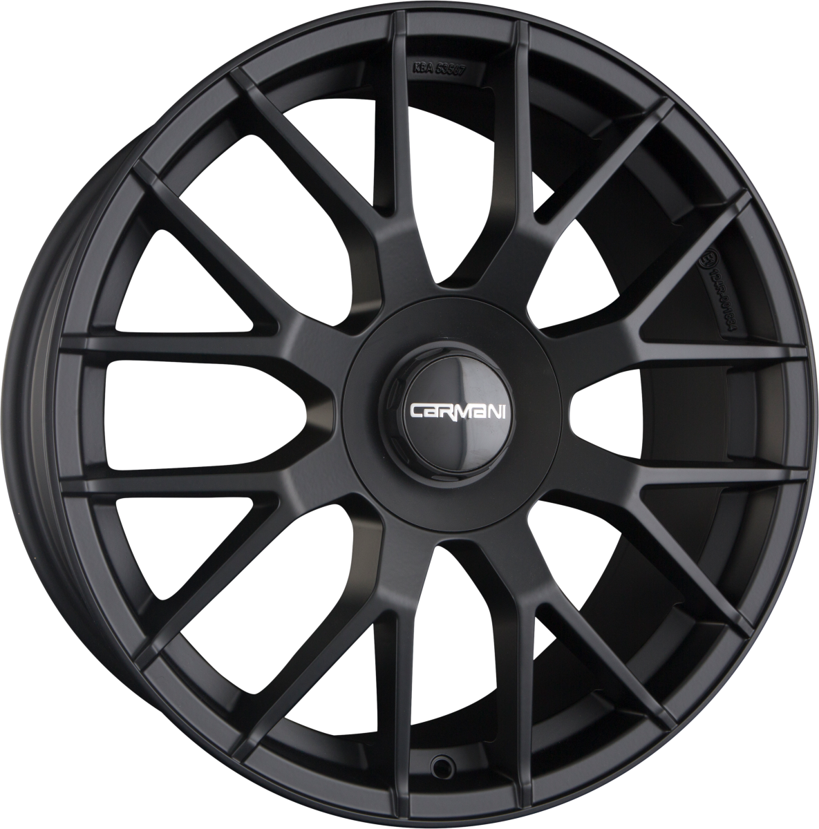 Carmani CA19 Hugo Black Matt Alufelge 9.5x20 Zoll ET50 LK 5x112 ML66.6 – Bild 2