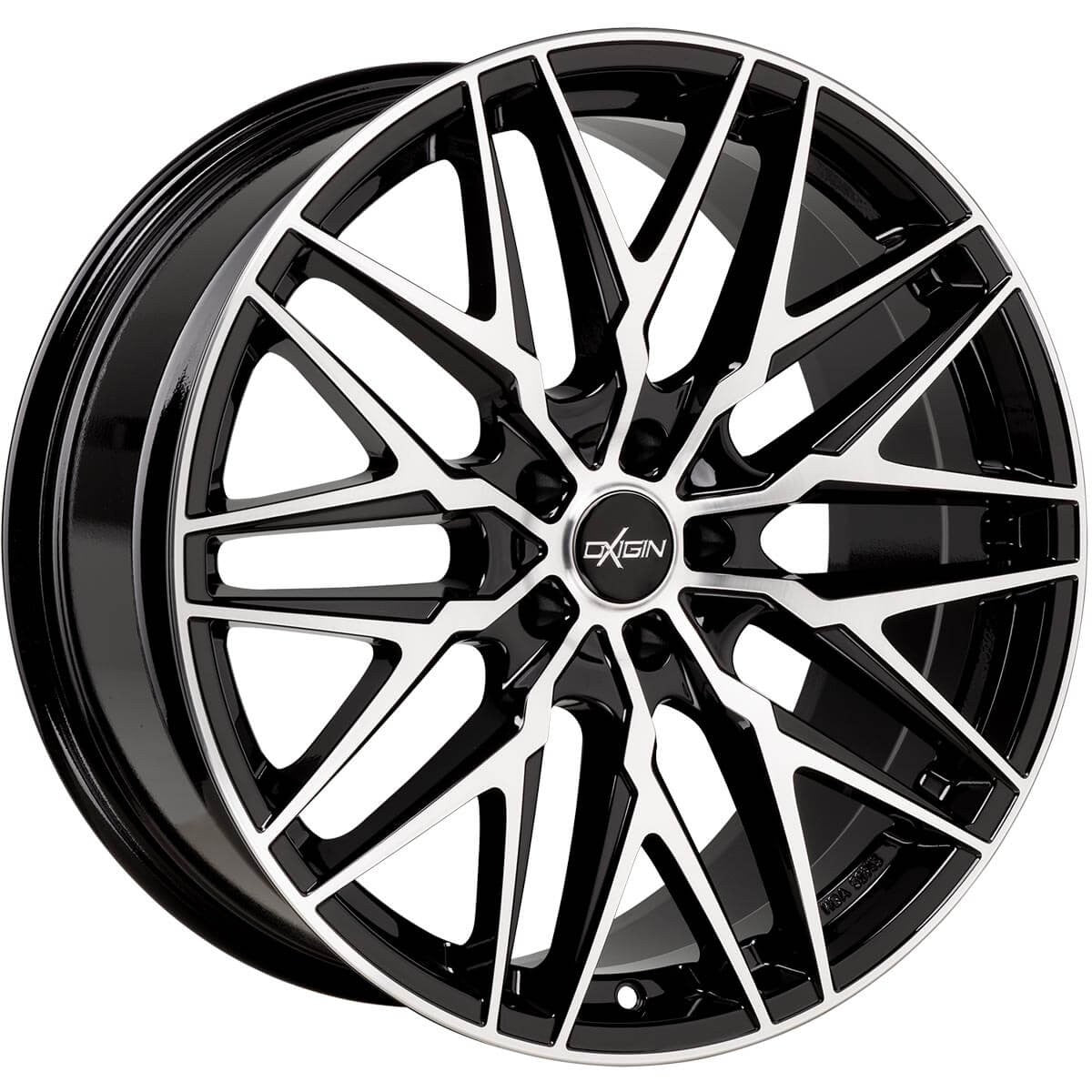 Oxigin 25 Oxcross black full polish Alufelge 7.5x17 Zoll ET55 LK 5x114.3 ML72.6