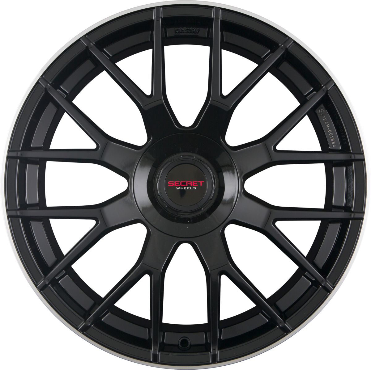 Secret Wheels SW3 Black Lip Polish Alufelge 8x19 Zoll ET30 LK 5x112 ML66.6