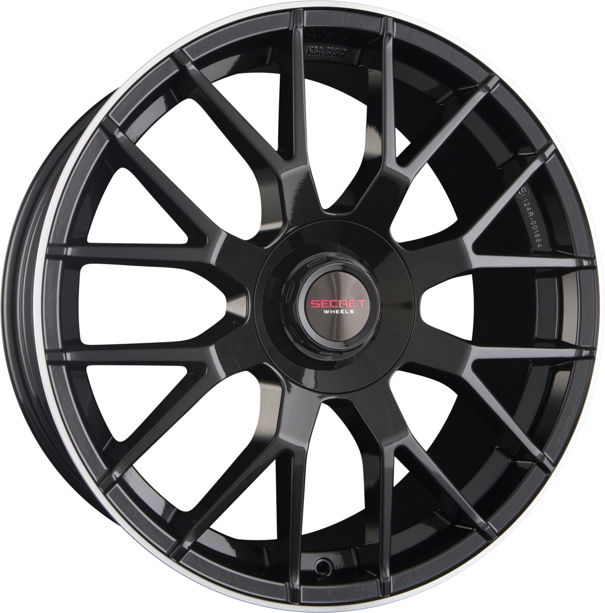 Secret Wheels SW3 Black Lip Polish Alufelge 8x19 Zoll ET30 LK 5x112 ML66.6 – Bild 2