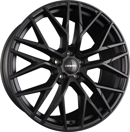 Carmani CA20 Ludwig Black Matt (BM) Alufelge 10x22 Zoll ET50 LK 5x112 ML66.6 – Bild 2