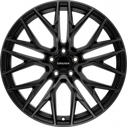 Carmani 20 Ludwig black matt 10x22 ET35 - LK5/130 ML84.1